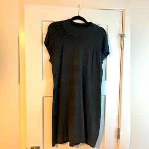 Grey knit dress